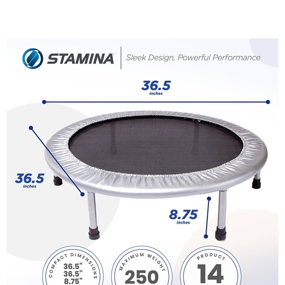 Silver Fitness Trampoline